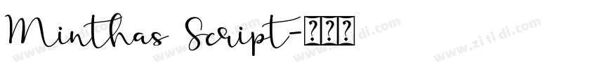 Minthas Script字体转换